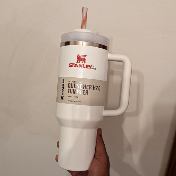 Stanley Mistletoe Twist THE QUENCHER H2.0 FLOWSTATE TUMBLER 40 oz IN HAND!! - Picture 1 of 1